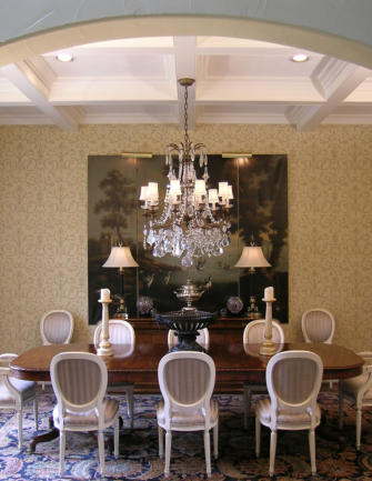 Interior design of dining areas by Terry Lowdermilk Interiors